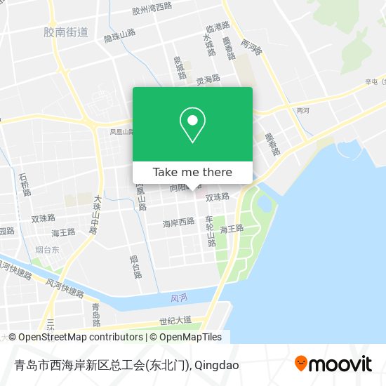 青岛市西海岸新区总工会(东北门) map