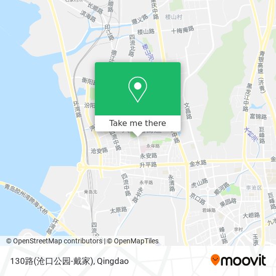 130路(沧口公园-戴家) map