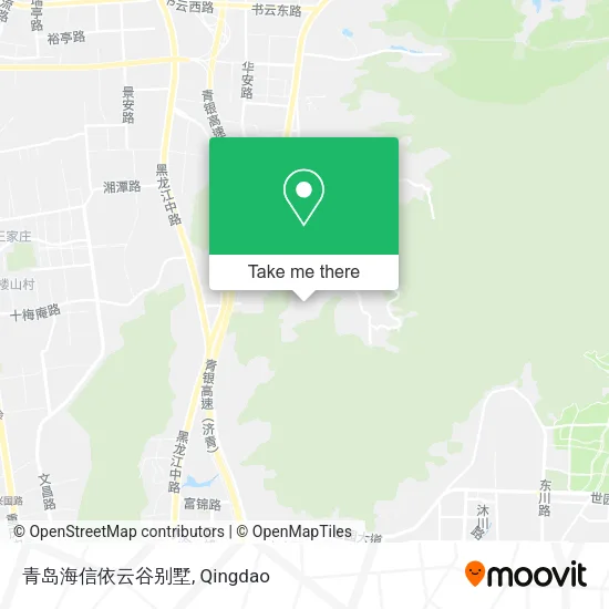 青岛海信依云谷别墅 map