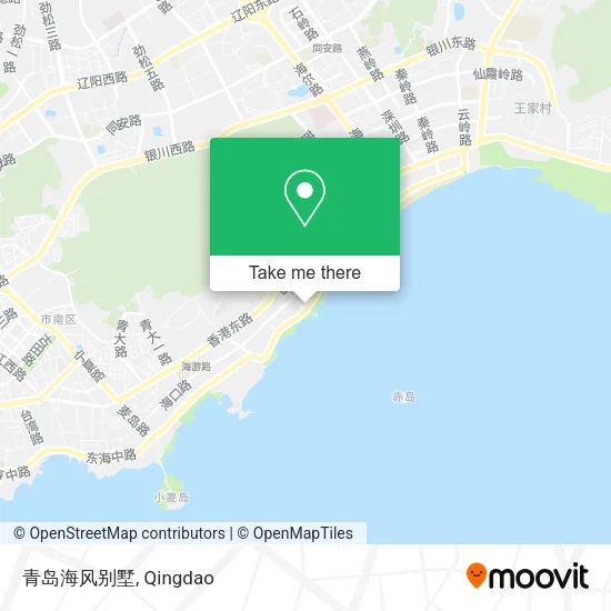 青岛海风别墅 map