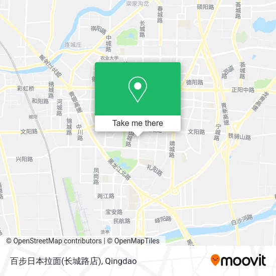 百步日本拉面(长城路店) map