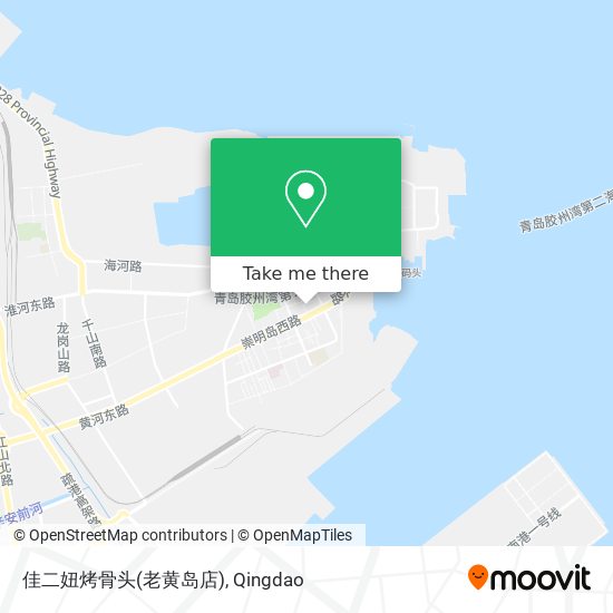 佳二妞烤骨头(老黄岛店) map