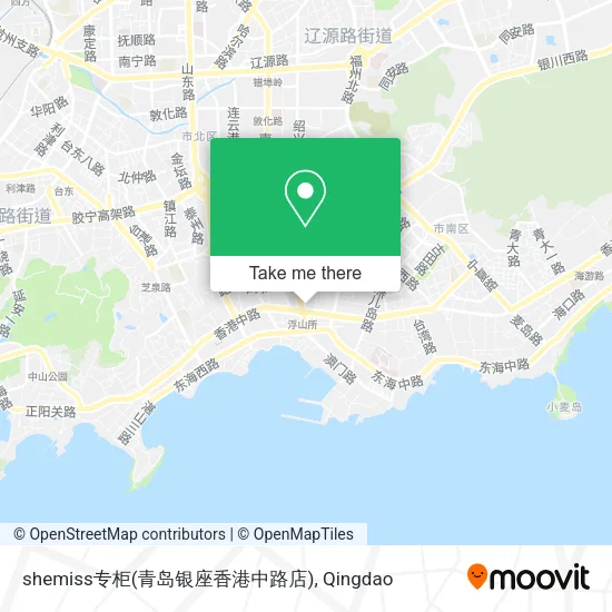 shemiss专柜(青岛银座香港中路店) map