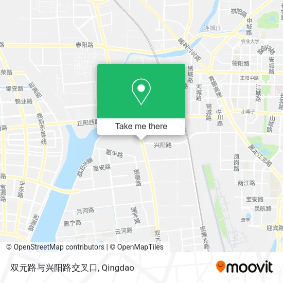 双元路与兴阳路交叉口 map