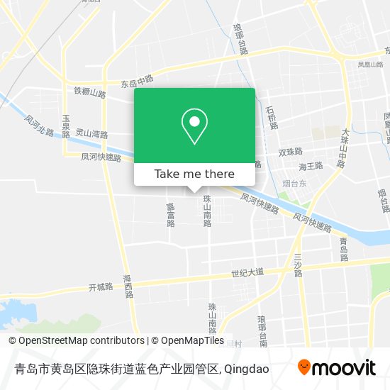 青岛市黄岛区隐珠街道蓝色产业园管区 map