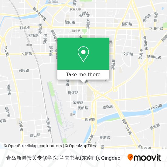 青岛新港报关专修学院-兰夫书苑(东南门) map