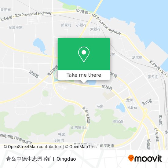 青岛中德生态园-南门 map