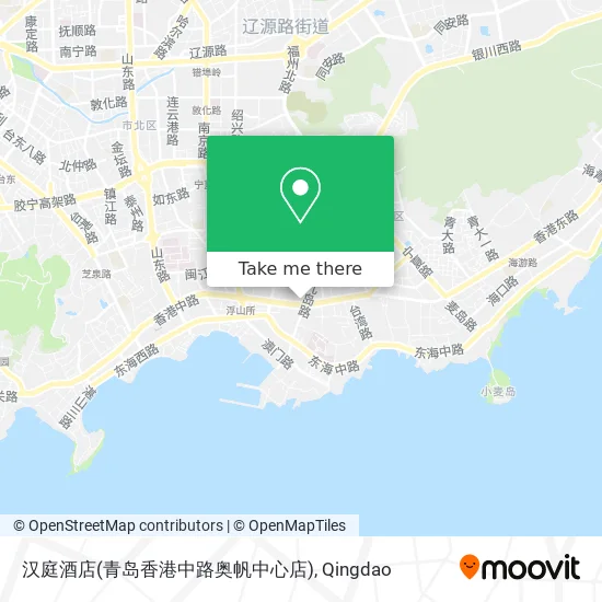 汉庭酒店(青岛香港中路奥帆中心店) map