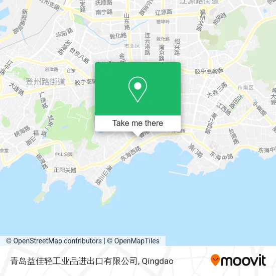 青岛益佳轻工业品进出口有限公司 map