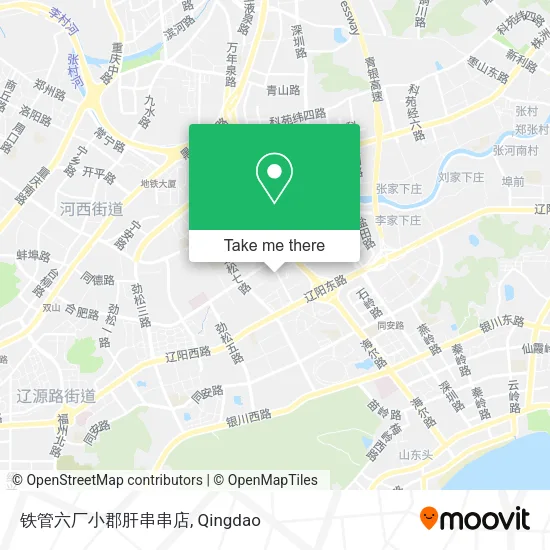 铁管六厂小郡肝串串店 map