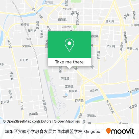 城阳区实验小学教育发展共同体联盟学校 map