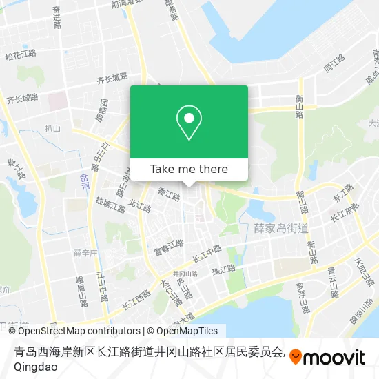 青岛西海岸新区长江路街道井冈山路社区居民委员会 map