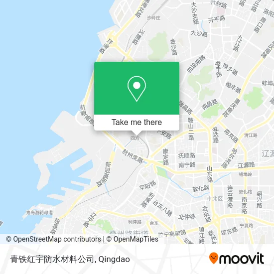 青铁红宇防水材料公司 map