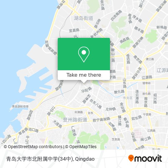 青岛大学市北附属中学(34中) map