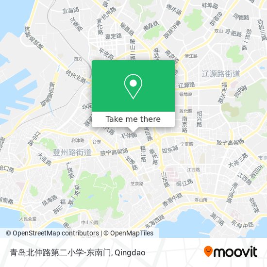 青岛北仲路第二小学-东南门 map