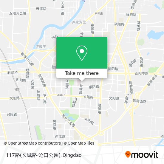 117路(长城路-沧口公园) map
