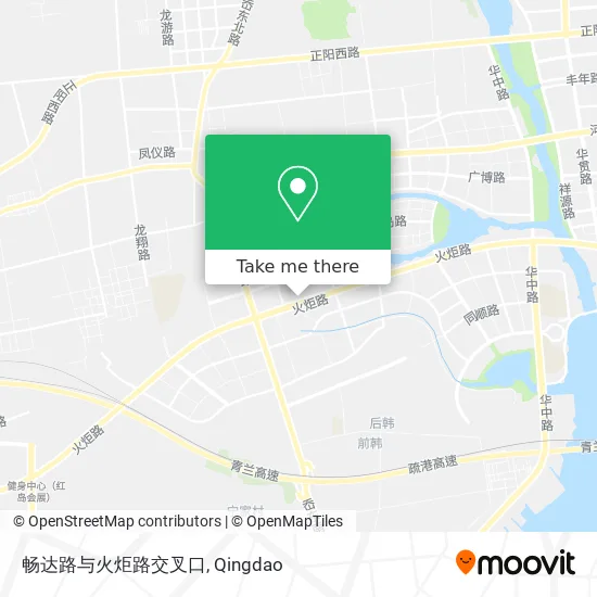 畅达路与火炬路交叉口 map