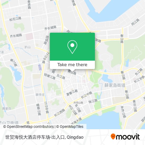 世贸海悦大酒店停车场-出入口 map