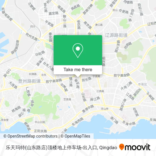乐天玛特(山东路店)顶楼地上停车场-出入口 map