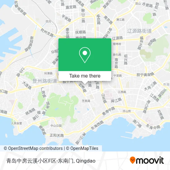 青岛中房云溪小区F区-东南门 map