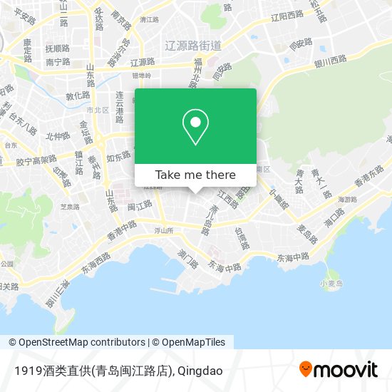 1919酒类直供(青岛闽江路店) map