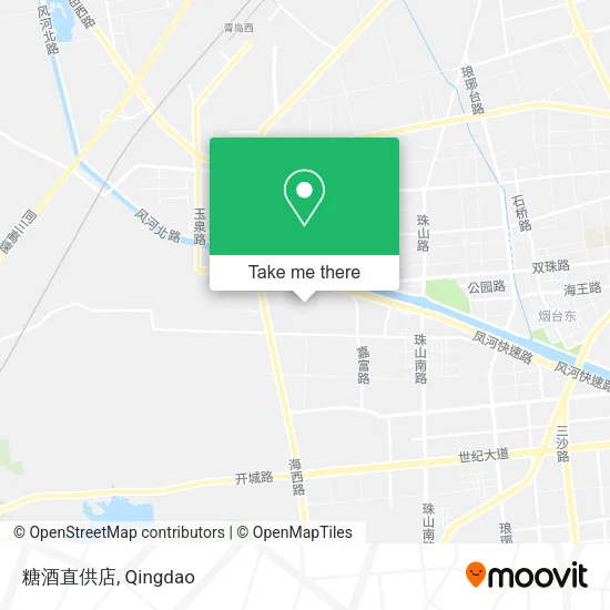 糖酒直供店 map