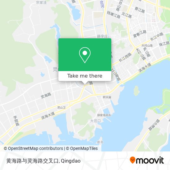 黄海路与灵海路交叉口 map