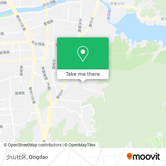 少山社区 map