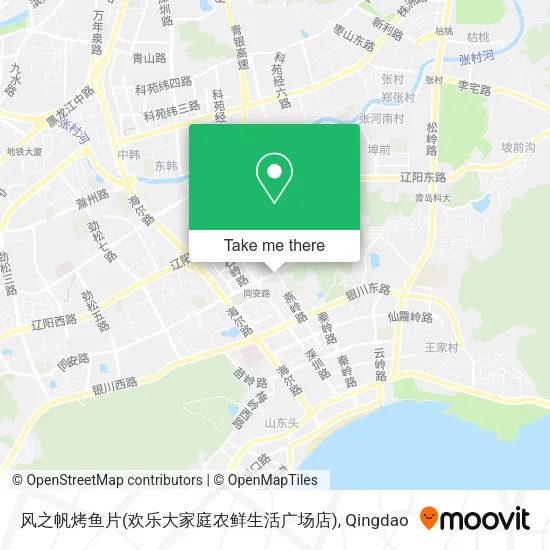 风之帆烤鱼片(欢乐大家庭农鲜生活广场店) map