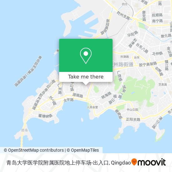 青岛大学医学院附属医院地上停车场-出入口 map