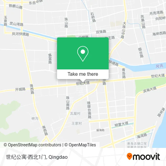 世纪公寓-西北1门 map