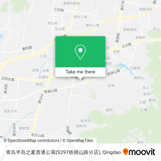 青岛半岛之夏普通公寓(S297铁骑山路分店) map
