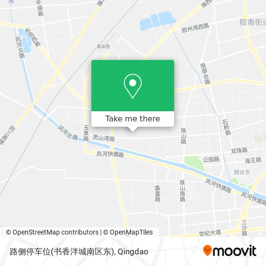 路侧停车位(书香泮城南区东) map