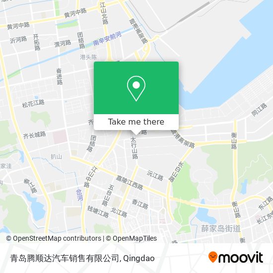 青岛腾顺达汽车销售有限公司 map