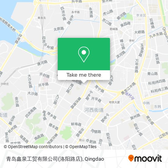 青岛鑫泉工贸有限公司(洛阳路店) map