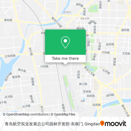 青岛航空实业发展总公司园林开发部-东南门 map