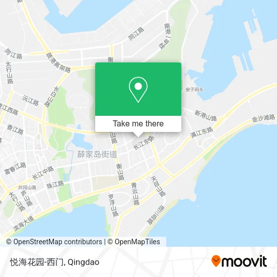 悦海花园-西门 map