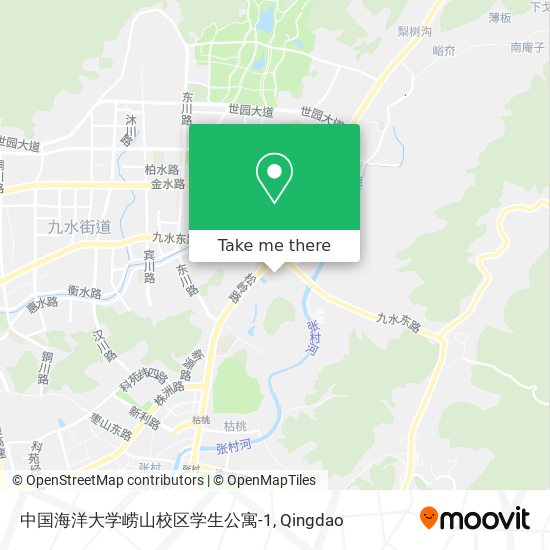 中国海洋大学崂山校区学生公寓-1 map