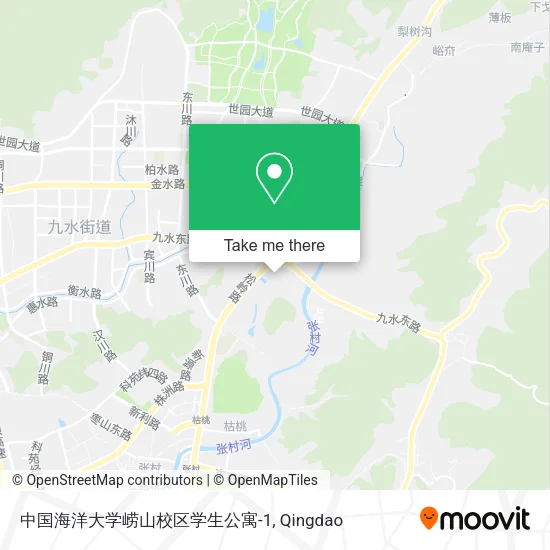 中国海洋大学崂山校区学生公寓-1 map