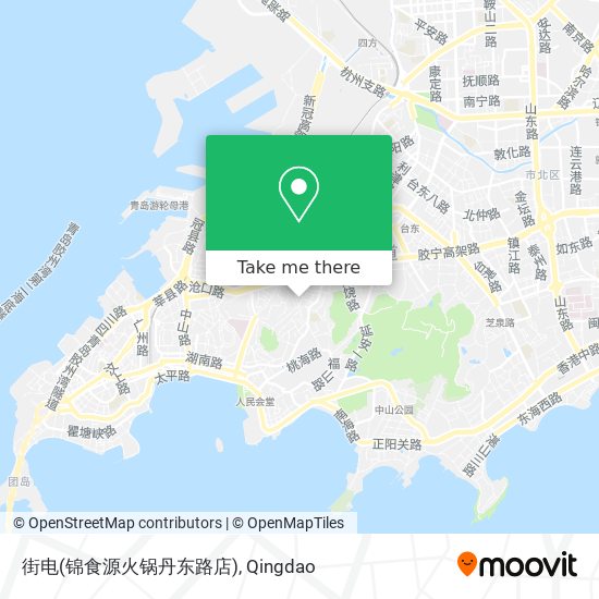 街电(锦食源火锅丹东路店) map