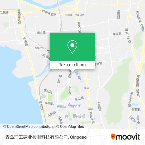 青岛理工建业检测科技有限公司 map
