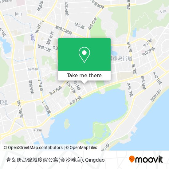青岛唐岛锦城度假公寓(金沙滩店) map