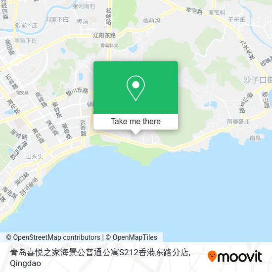 青岛喜悦之家海景公普通公寓S212香港东路分店 map