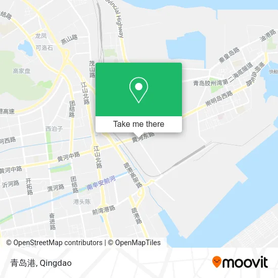 青岛港 map