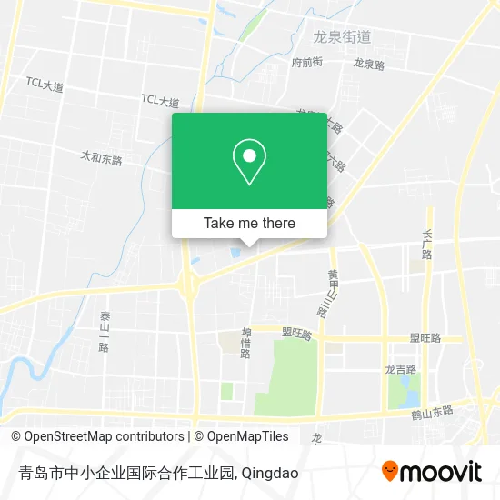 青岛市中小企业国际合作工业园 map