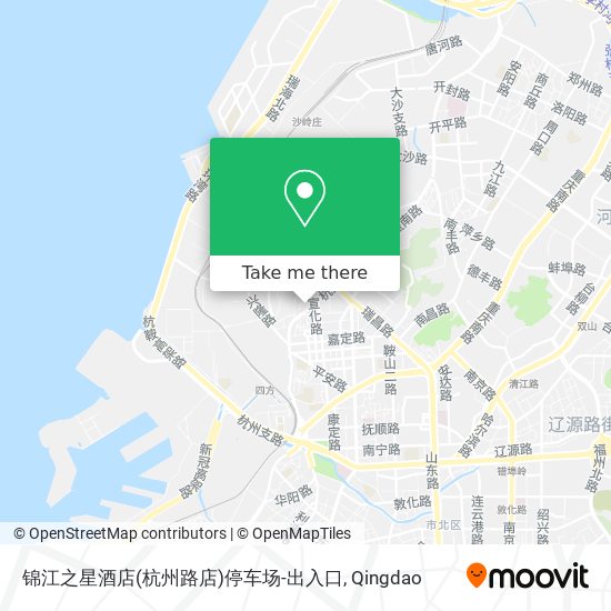 锦江之星酒店(杭州路店)停车场-出入口 map