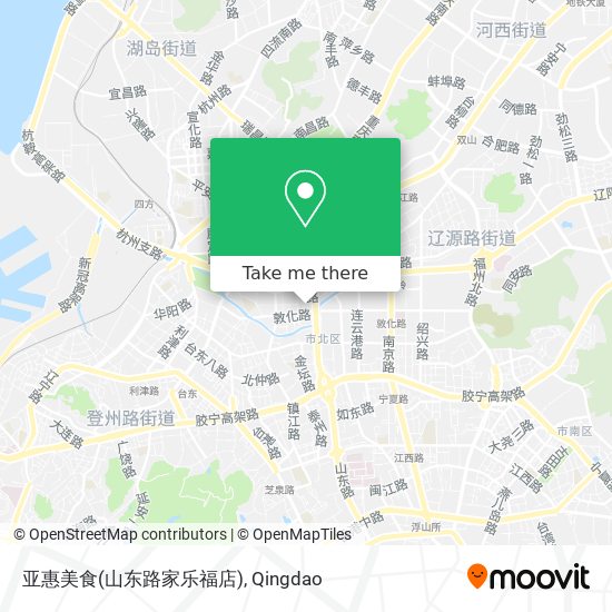 亚惠美食(山东路家乐福店) map