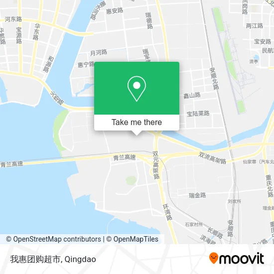 我惠团购超市 map