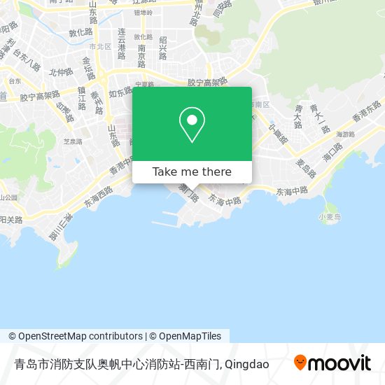 青岛市消防支队奥帆中心消防站-西南门 map