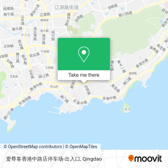爱尊客香港中路店停车场-出入口 map